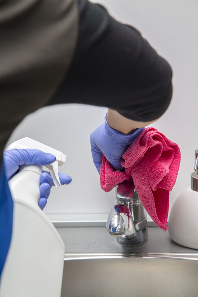 Cleaning taps